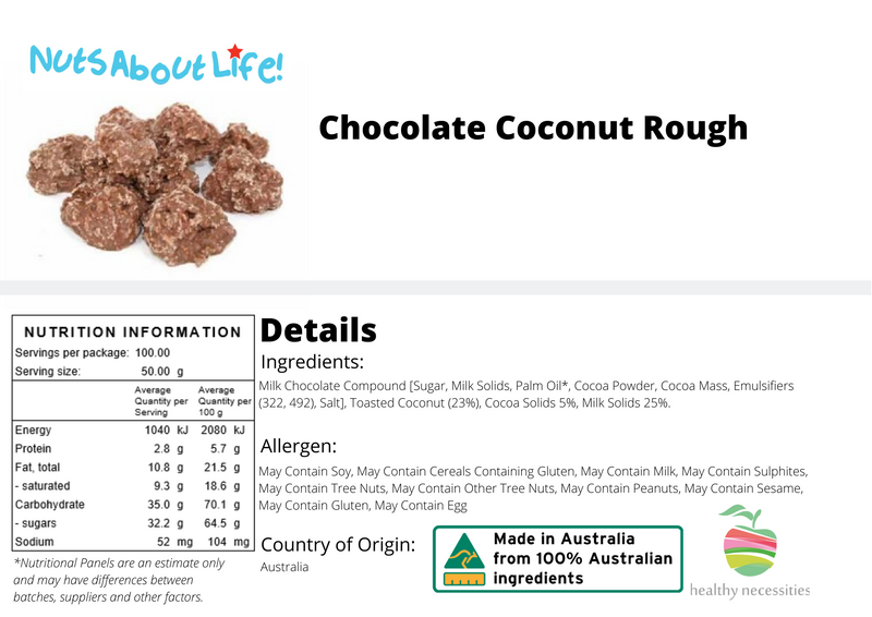 Chocolate Coated Coconut Rough