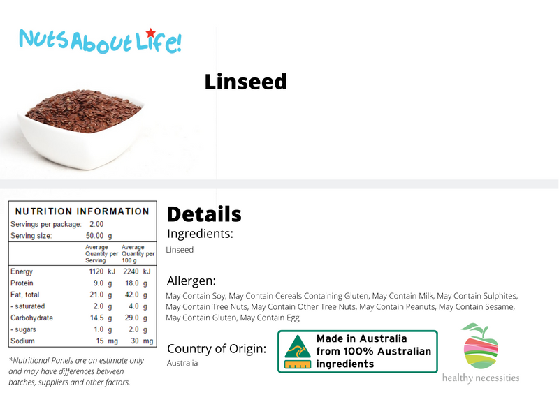 Linseed (flax) - 100% Australian