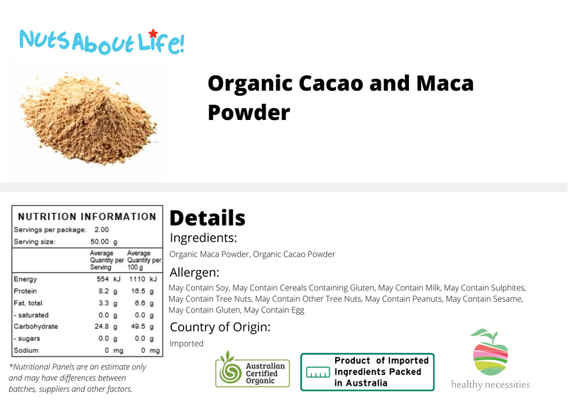 Organic Cacao and Maca Powder