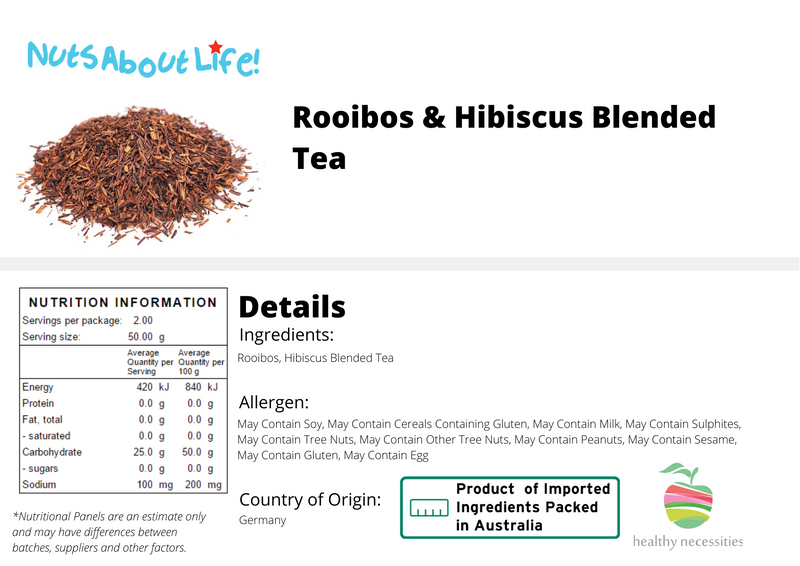 Rooibos and Hibiscus Blended Tea