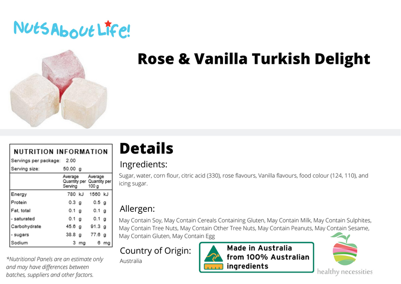 Turkish Delight (Rose and Vanilla)