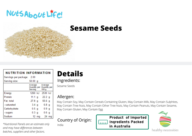 Sesame Seeds Nutrition
