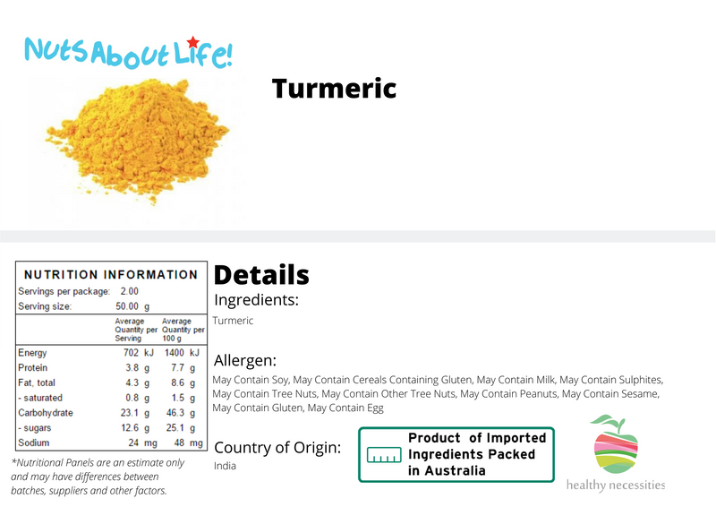 Turmeric Nutritional Information