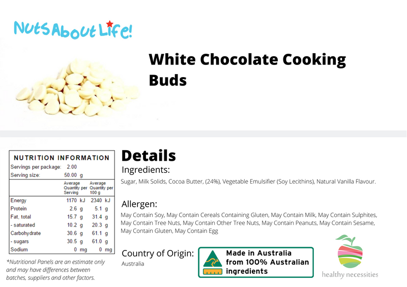 White Chocolate Cooking Buds