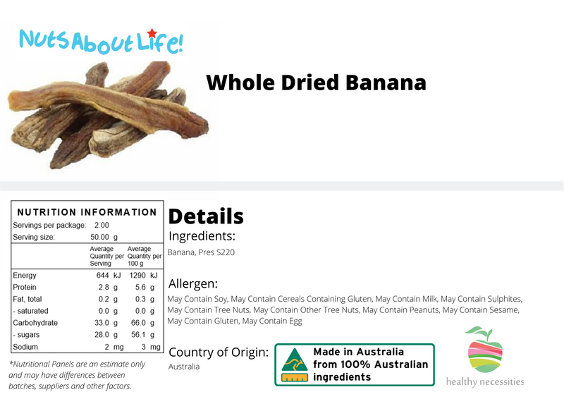 Whole Dried Banana