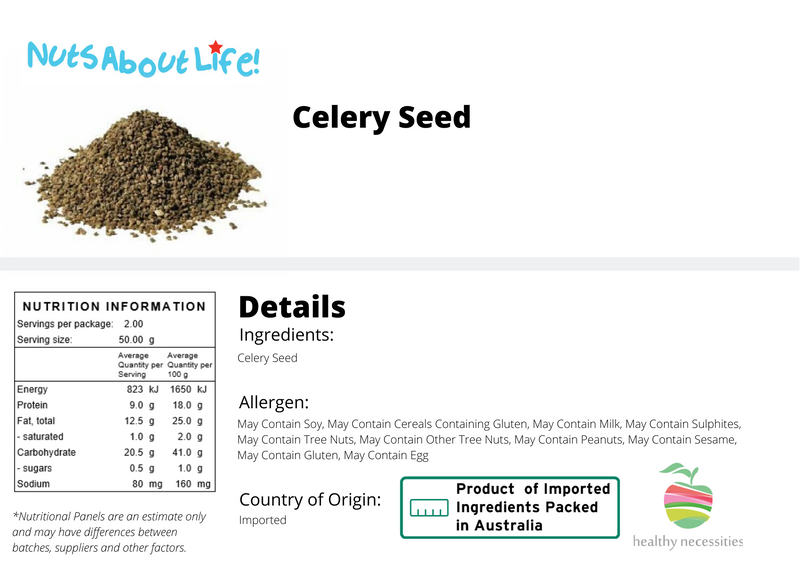 Celery Seeds Nutritional Information