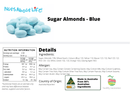 Sugared Almonds (Blue) - Nuts About LifeBSA7041Nuts About Life